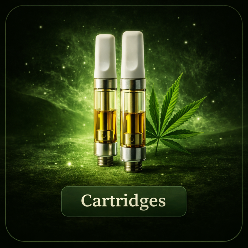 Vape cartridges with cannabis