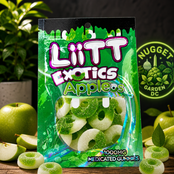 LiTT Exotics Apples Gummies – 1000MG