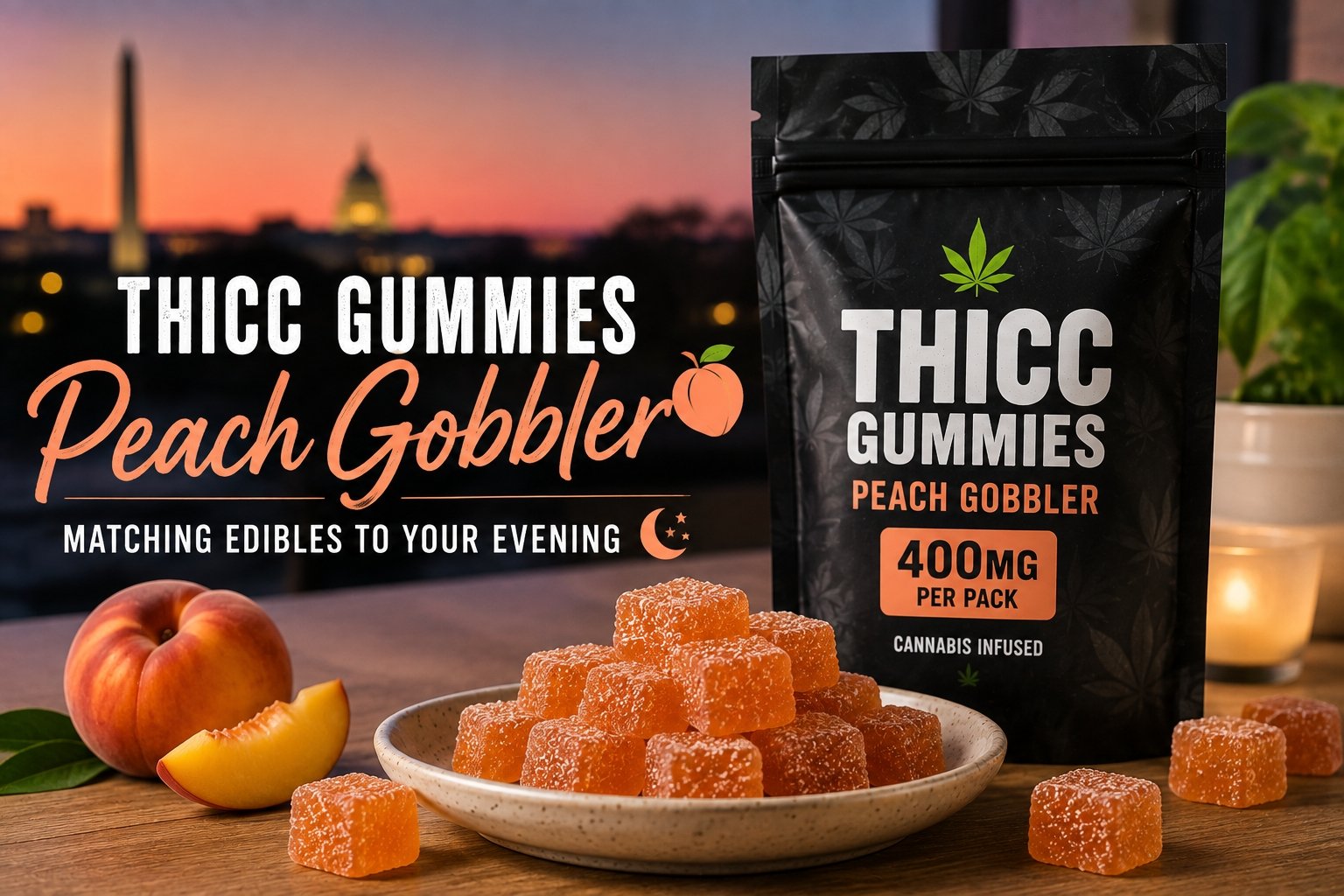Thicc Gummies Peach Gobbler_ Matching Edibles to Your Evening