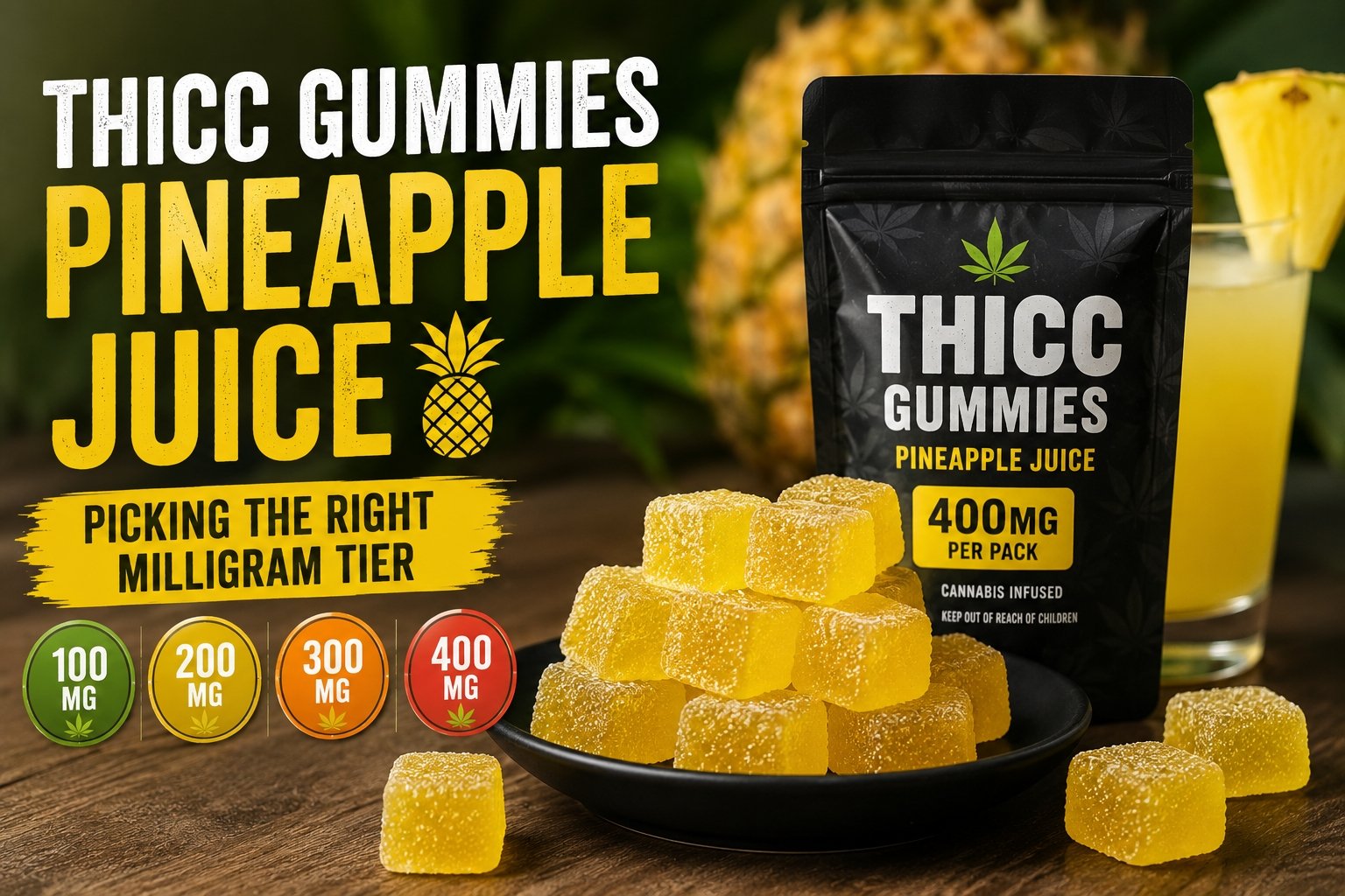 Thicc Gummies Pineapple Juice_ Picking the Right Milligram Tier